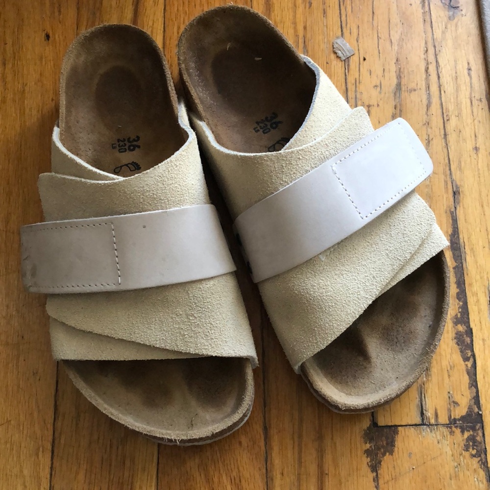 Birkenstock, Kyoto, antique white Worn twice